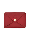 Sovana | Card Case in Leather color  Ruby Red