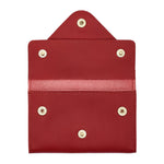 Uffizi | Card case in calf leather color red