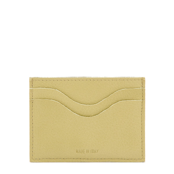 Salina | Card case in leather color pistachio