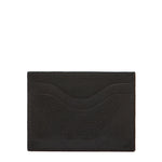 Salina | Card case in leather color black
