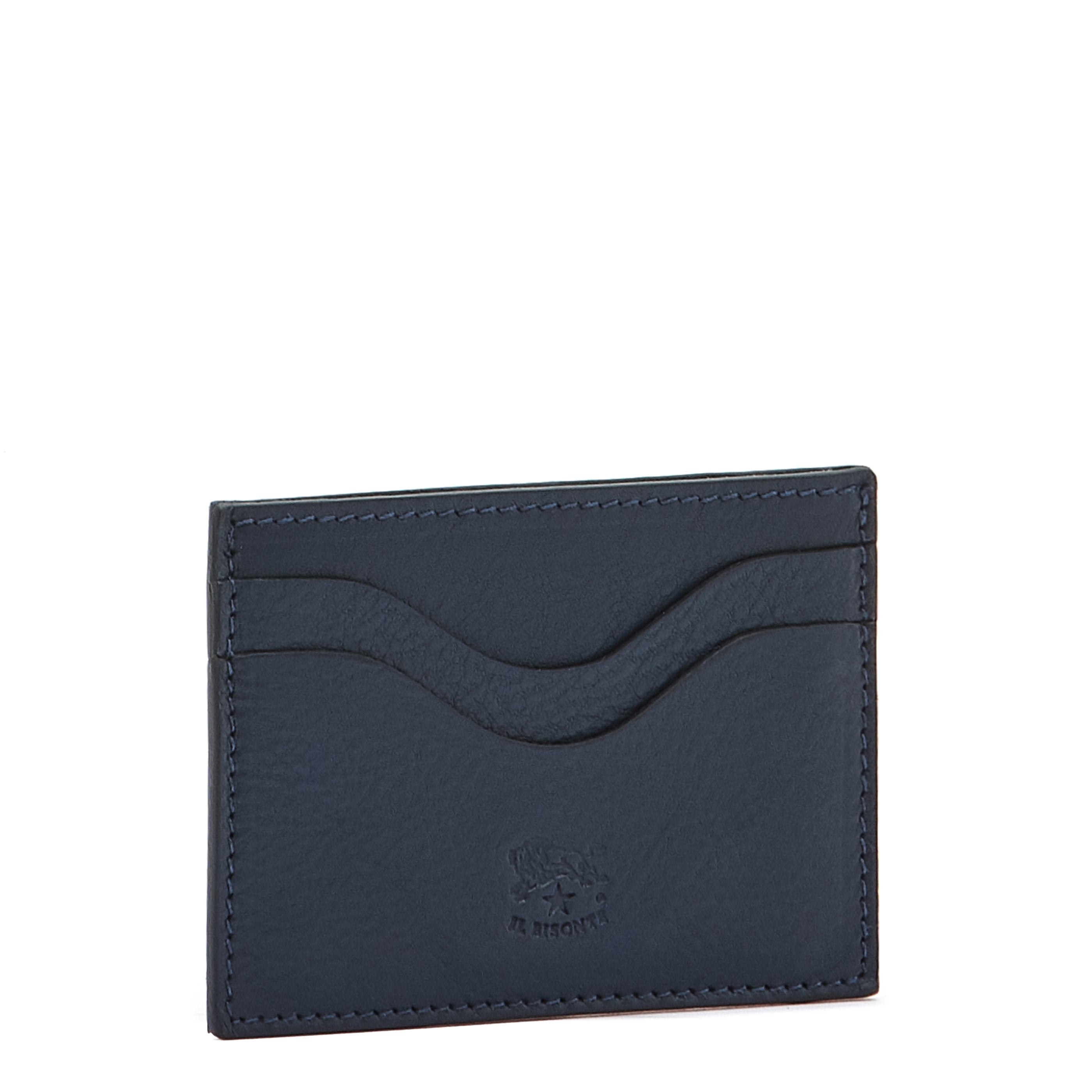 Baratti | Card Case in Leather color Blue