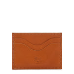 Salina | Card case in leather color caramel