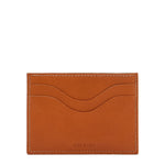 Salina | Card case in leather color caramel