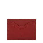 Salina | Card case in leather color red