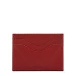 Salina | Porte-cartes en cuir couleur rouge