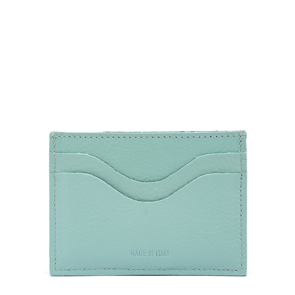 Salina | Porte-cartes en cuir couleur bleu ciel botticelli
