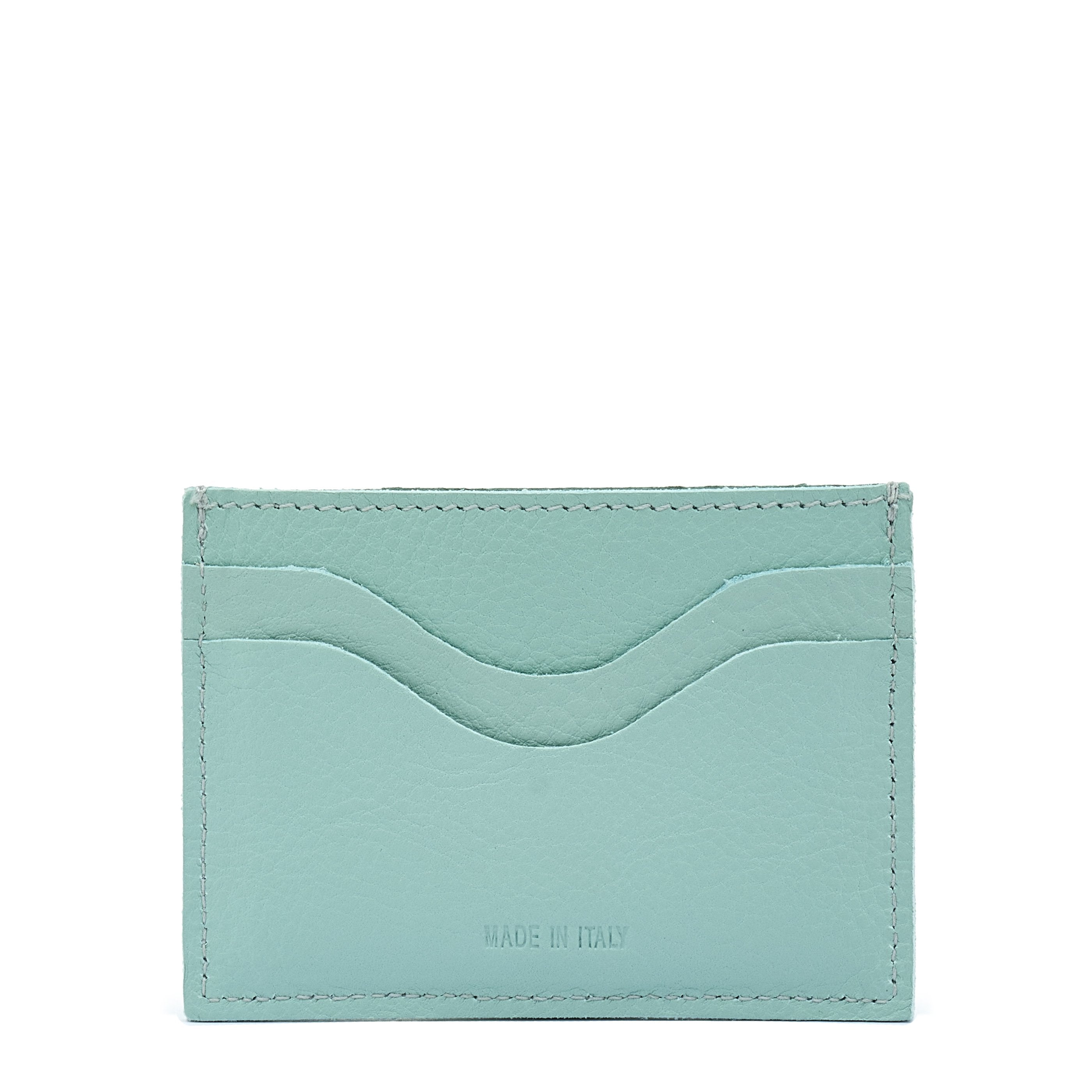 Salina | Porte-cartes en cuir couleur bleu ciel botticelli