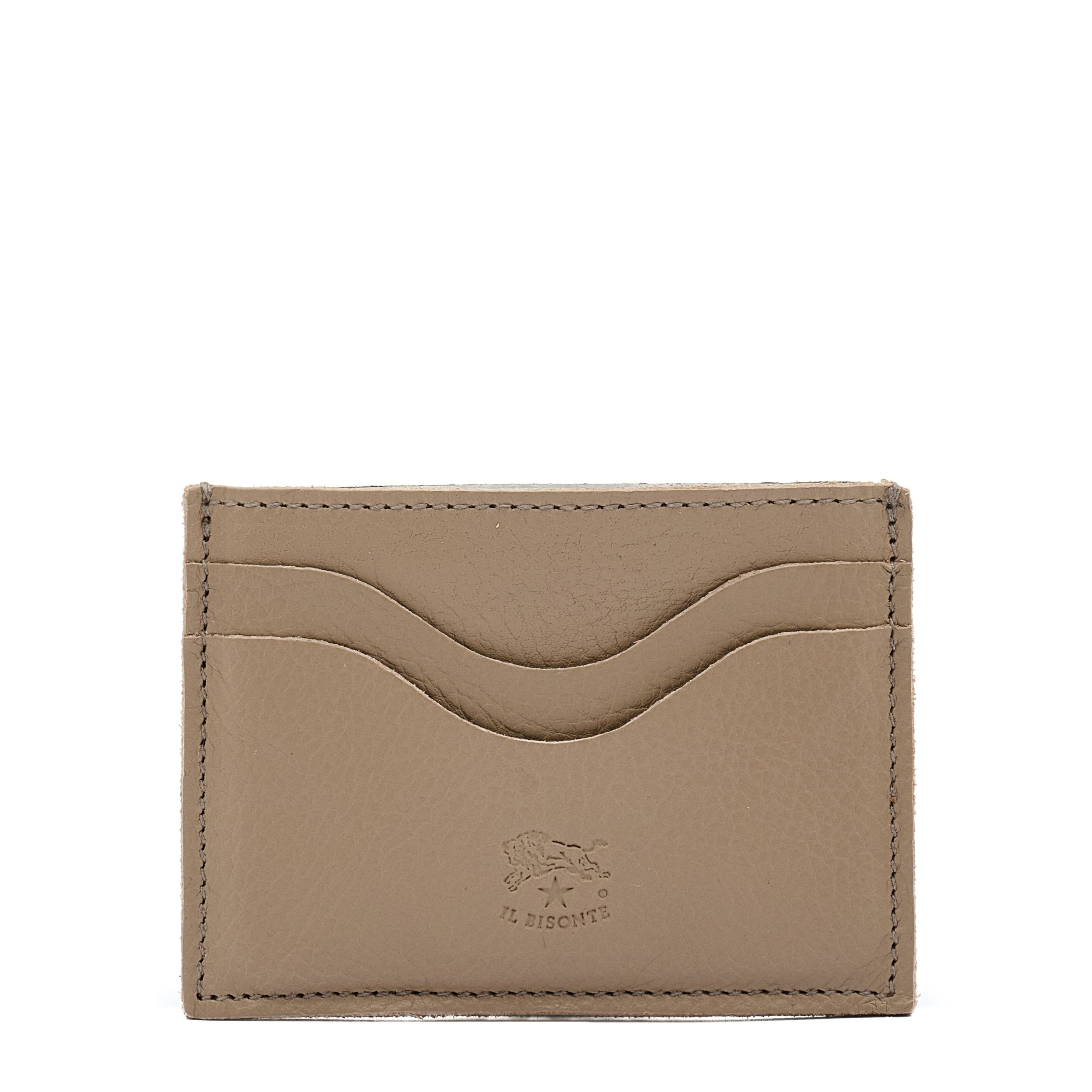 Salina | Porte-cartes en cuir couleur beige vasari