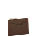 Cestello | Men's card case in vintage leather color coffee
