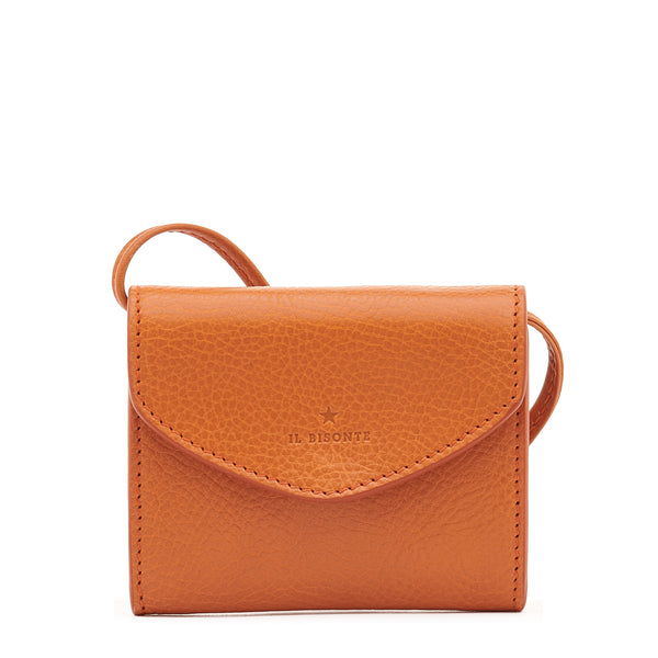 Bigallo | Women's card case in leather color caramel