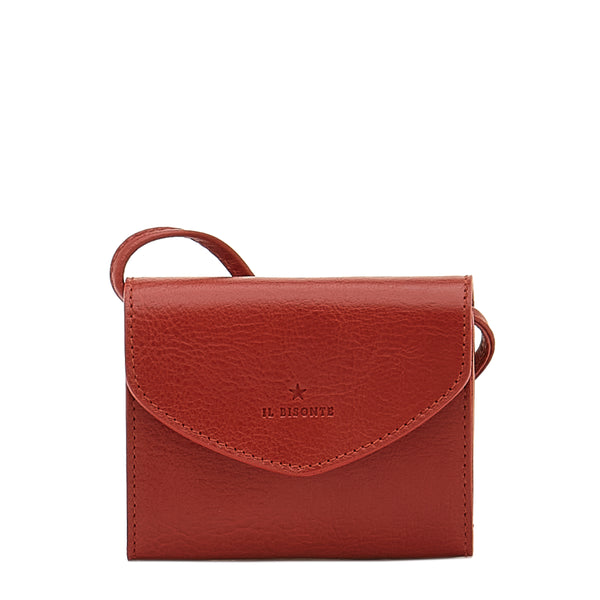 Bigallo | Women's card case in leather color red