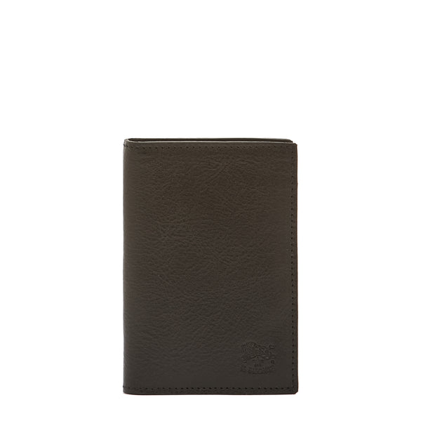 Galileo | Porte-cartes pour homme en cuir vintage couleur noir