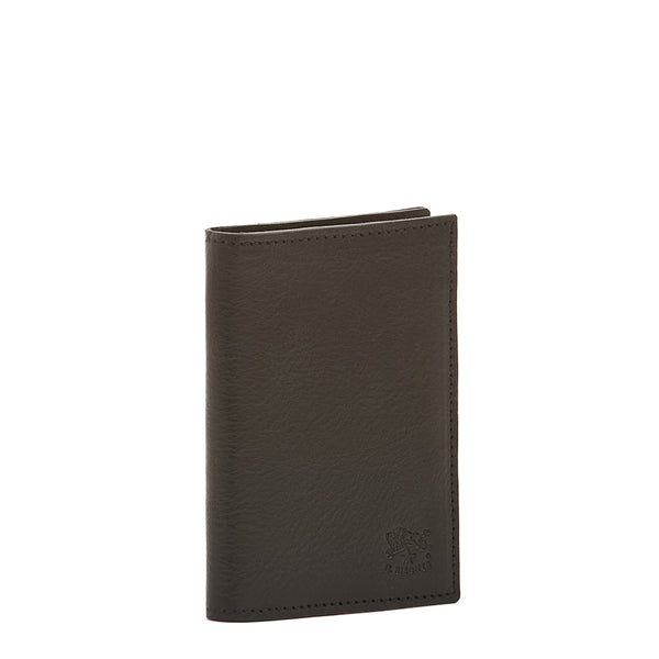Galileo | Porte-cartes pour homme en cuir vintage couleur noir
