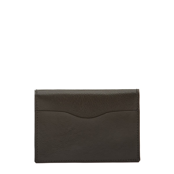 Galileo | Men's card case in vintage leather color black