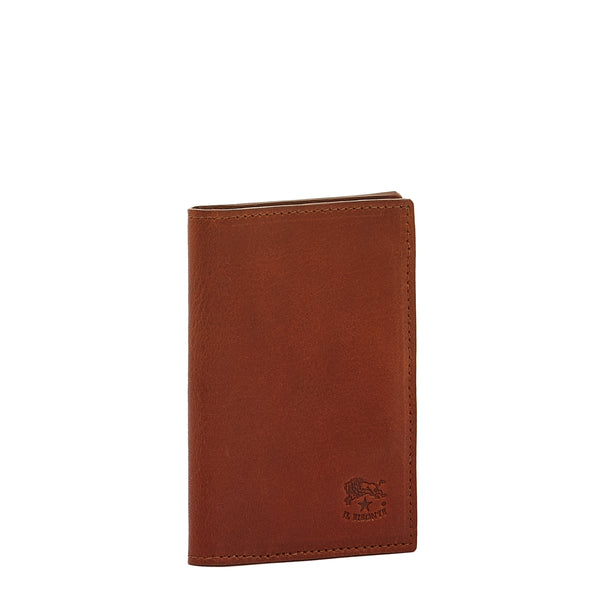 Galileo | Men's card case in vintage leather color sepia