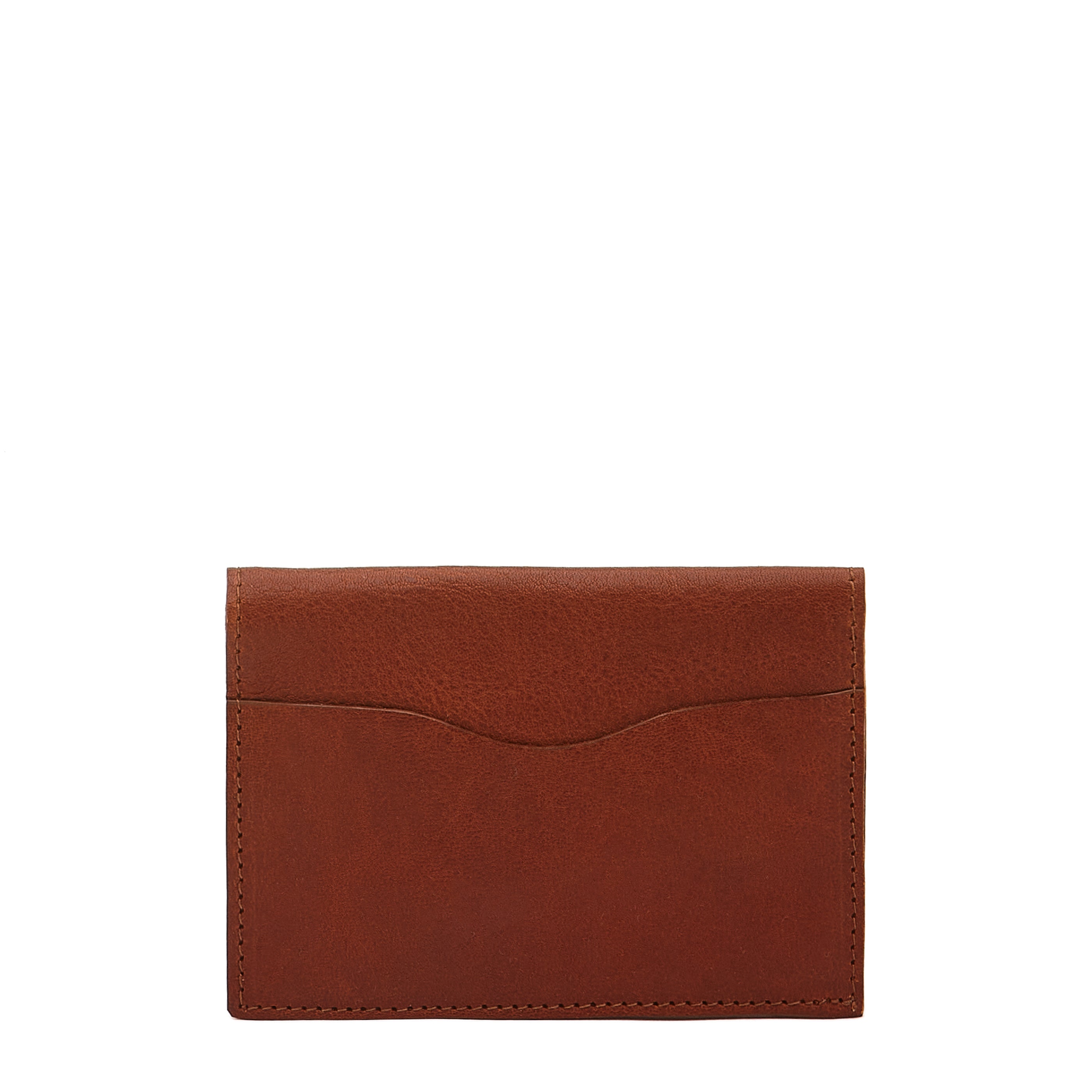 Galileo | Men's card case in vintage leather color sepia