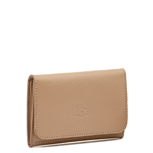 Galileo | Men's card case in leather color caffelatte