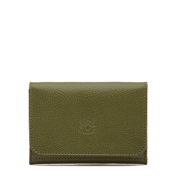 Galileo | Men's card case in leather color cypress