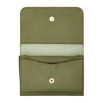 Galileo | Men's card case in leather color cypress