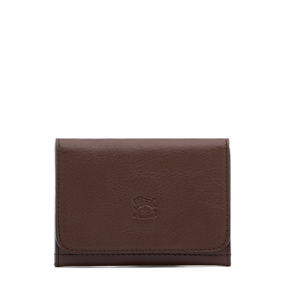 Galileo | Porte-cartes pour homme en cuir couleur marron tabacco — 
front view
 — 1 of 3
