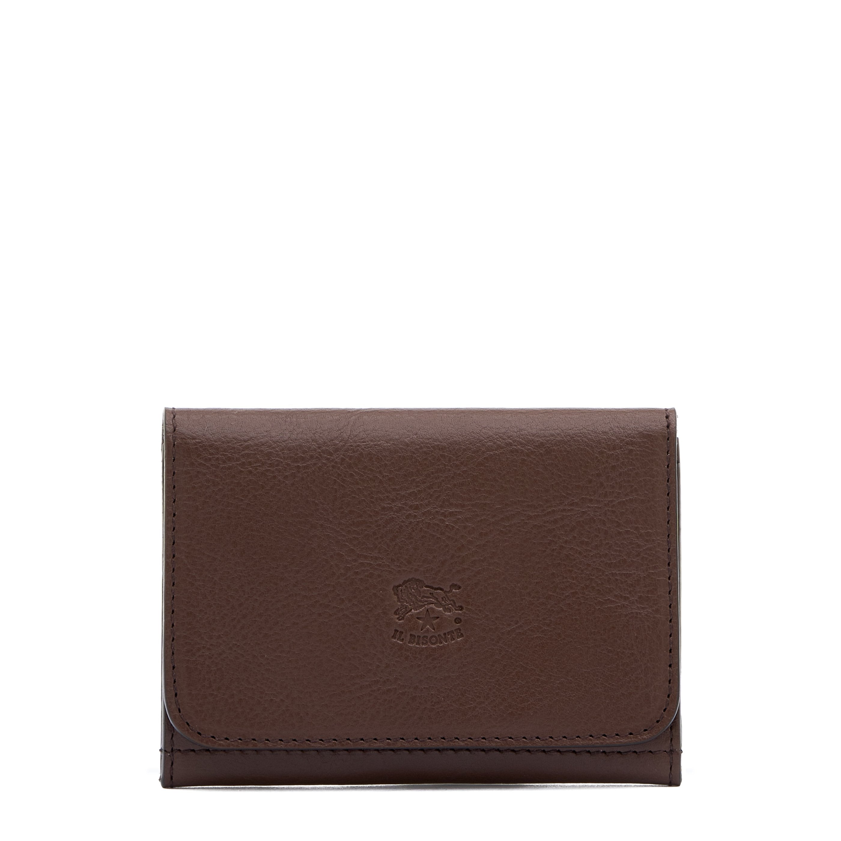 Galileo | Porte-cartes pour homme en cuir couleur marron tabacco — 
front view
 — 1 of 3