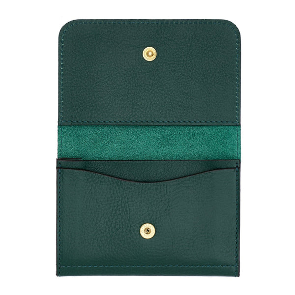 Galileo | Porte-cartes pour homme en cuir couleur vert oleandro