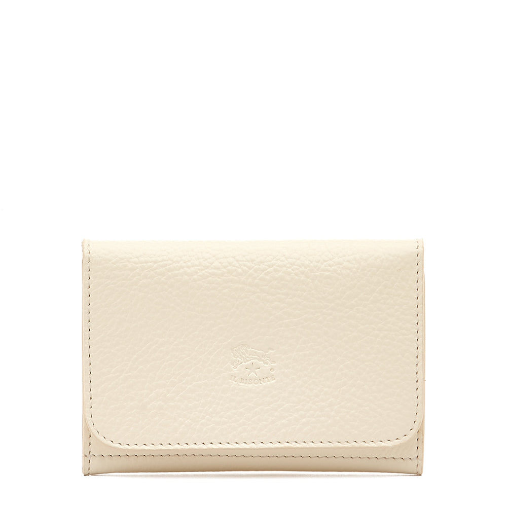 Galileo | Men's card case in leather color milk — 
front view
 — 1 of 3