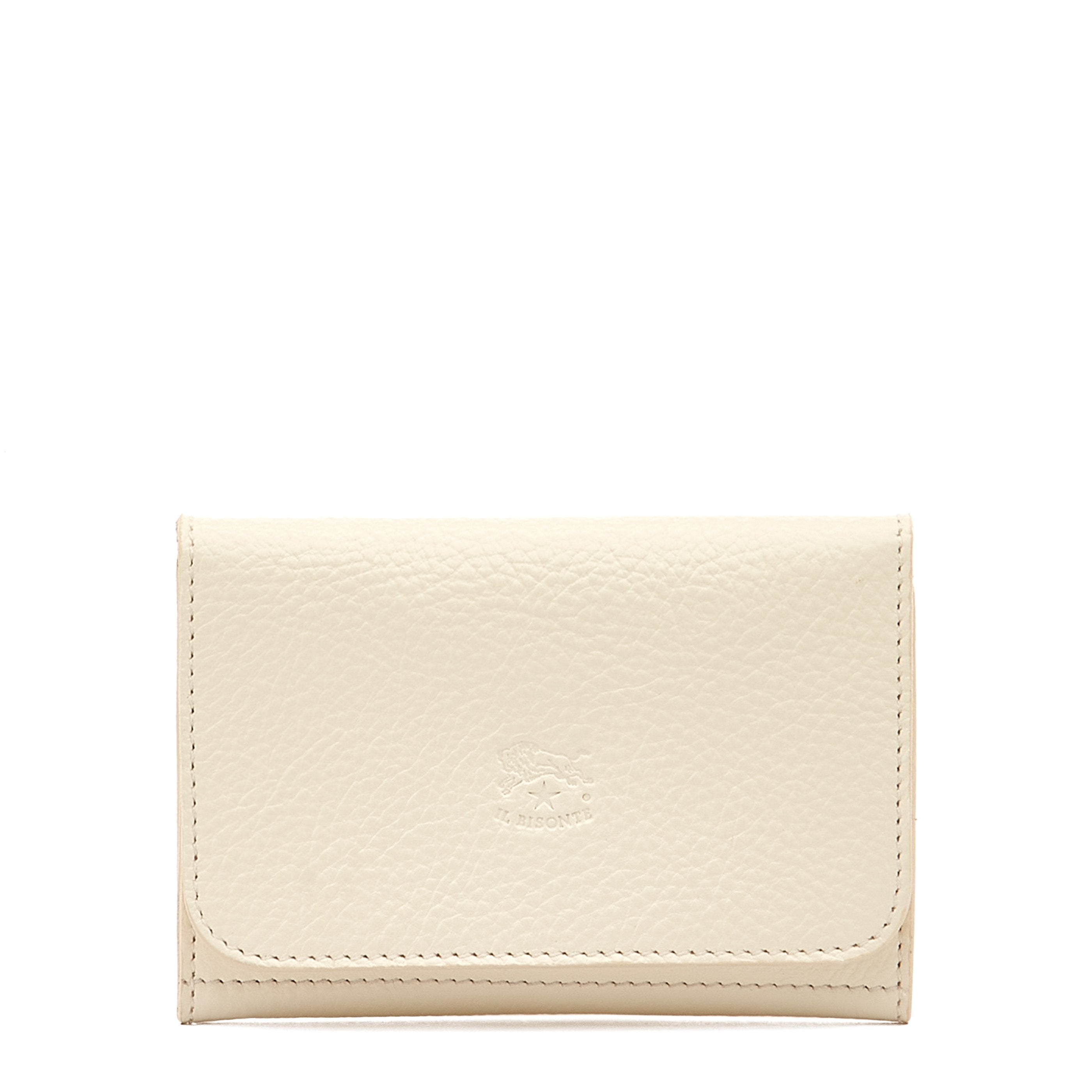 Galileo | Men's card case in leather color milk — 
front view
 — 1 of 3