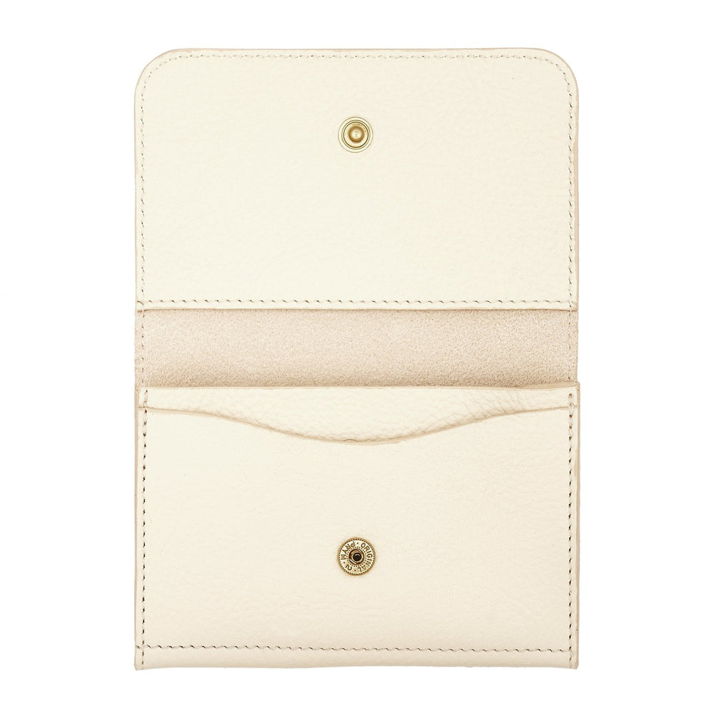 Galileo | Men's card case in leather color milk — 
interior detail view
 — 3 of 3