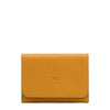 Galileo | Men's card case in leather color yellow narciso