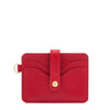 Mugello | Men's card case in leather color  ruby red