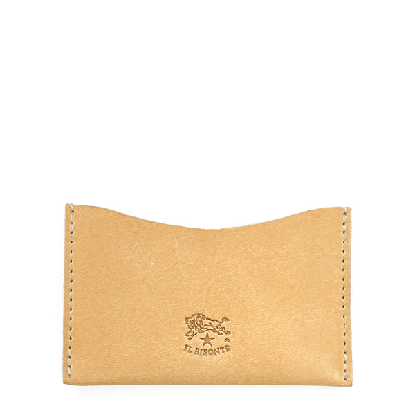 Gadget | Porte-cartes en cuir couleur naturel