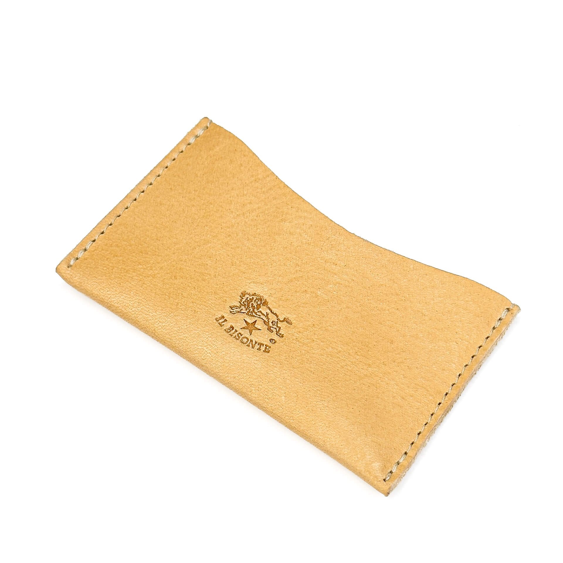 Gadget | Porte-cartes en cuir couleur naturel