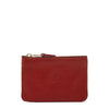 Coin Purse in Calf Leather color Red