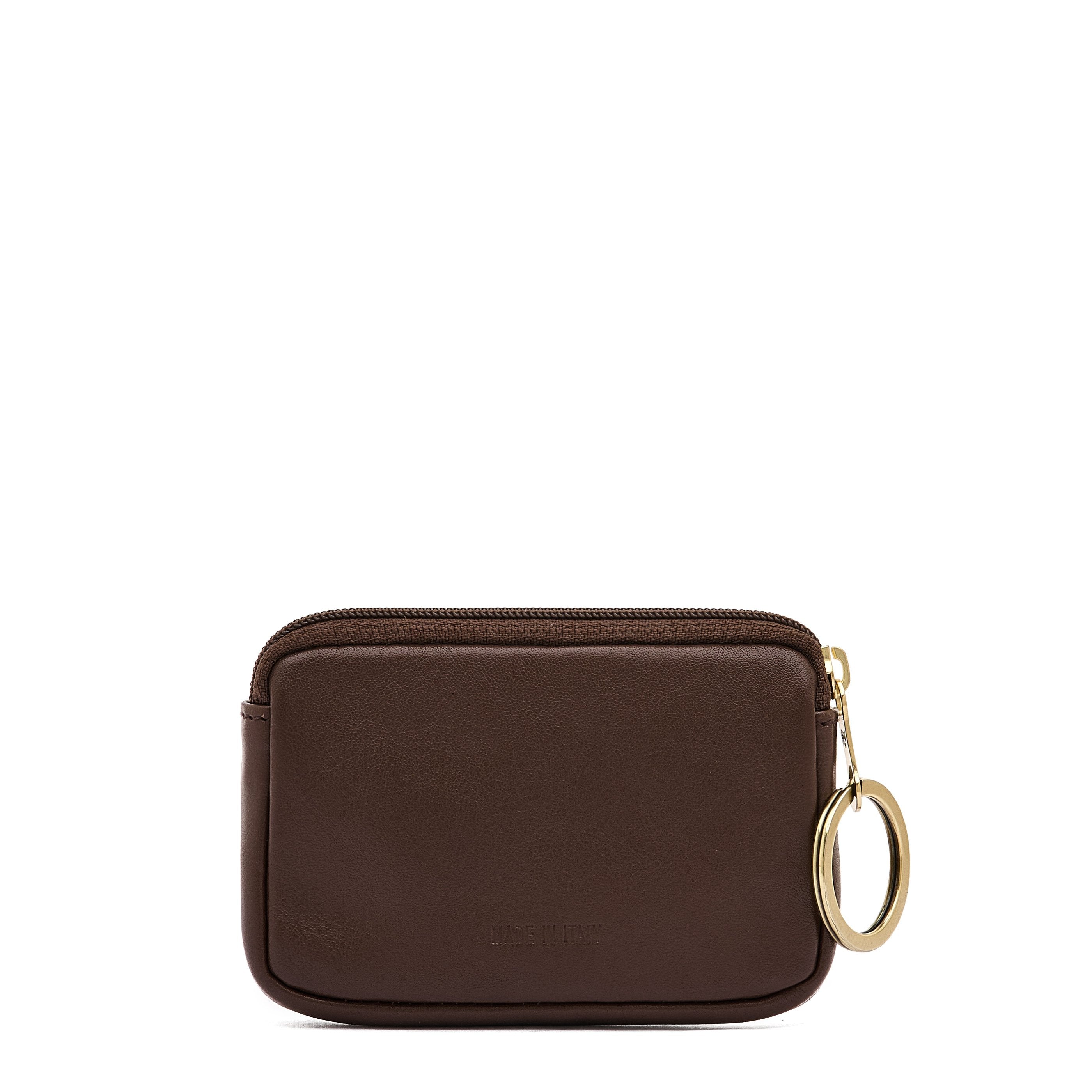 Duo | Coin purse in leather color yellow narciso — 
back or detail view
 — 3 of 3