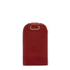Keyring in Calf Leather color Red