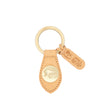 Keyring in calf leather color natural