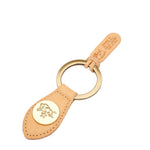 Keyring in Calf Leather color Natural