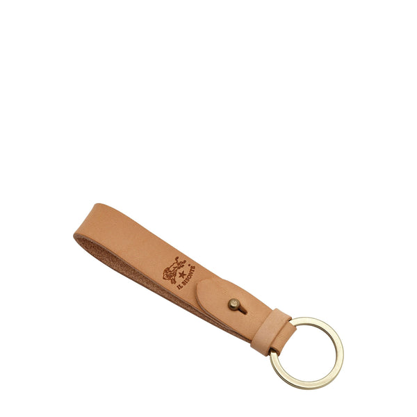 Keyring in Leather color Natural