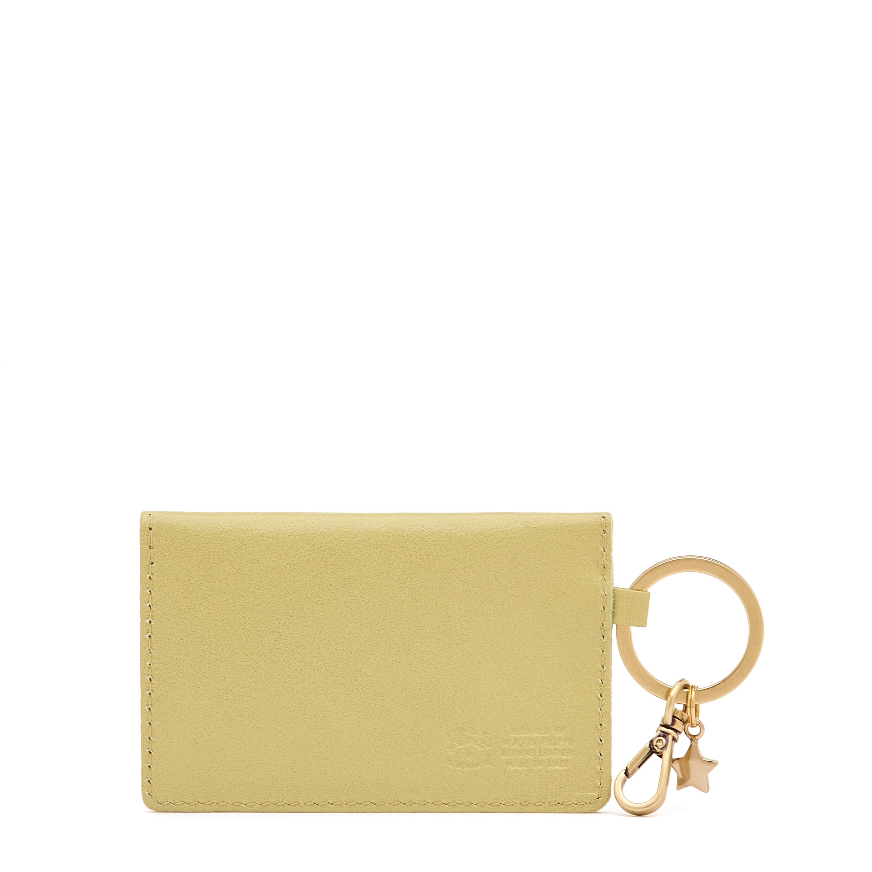 Scarlino | Women's keyring in leather color pistachio