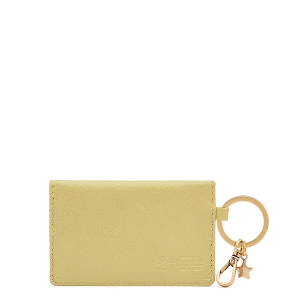 Scarlino | Women's keyring in leather color pistachio