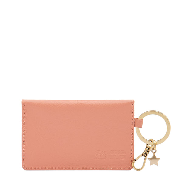 Scarlino | Women's keyring in leather color grapefruit
