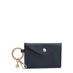 Scarlino | Women's keyring in calf leather color blue
