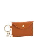 Scarlino | Women's keyring in calf leather color caramel