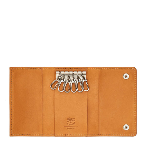 Oriuolo | Porte clefs pour homme en cuir vintage couleur naturel