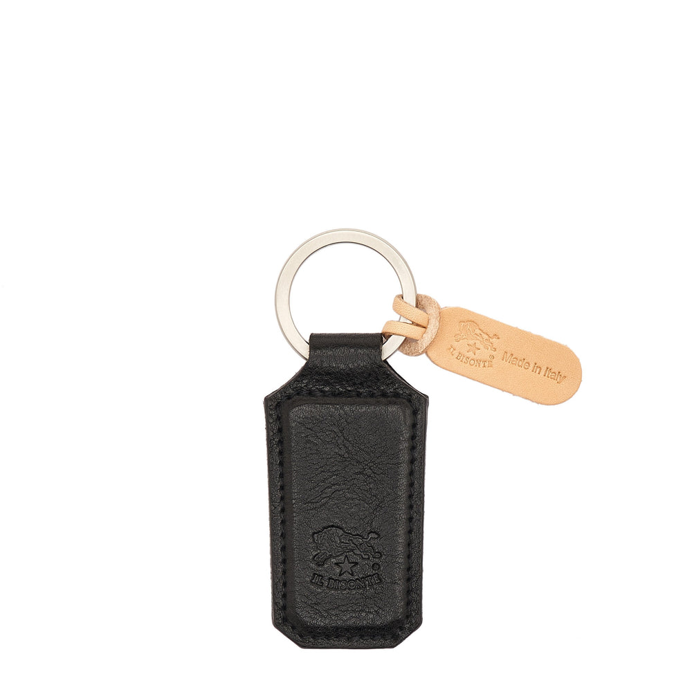 Oriuolo | Porta chiavi da uomo in pelle invecchiata colore nero — 
front view
 — 1 of 2