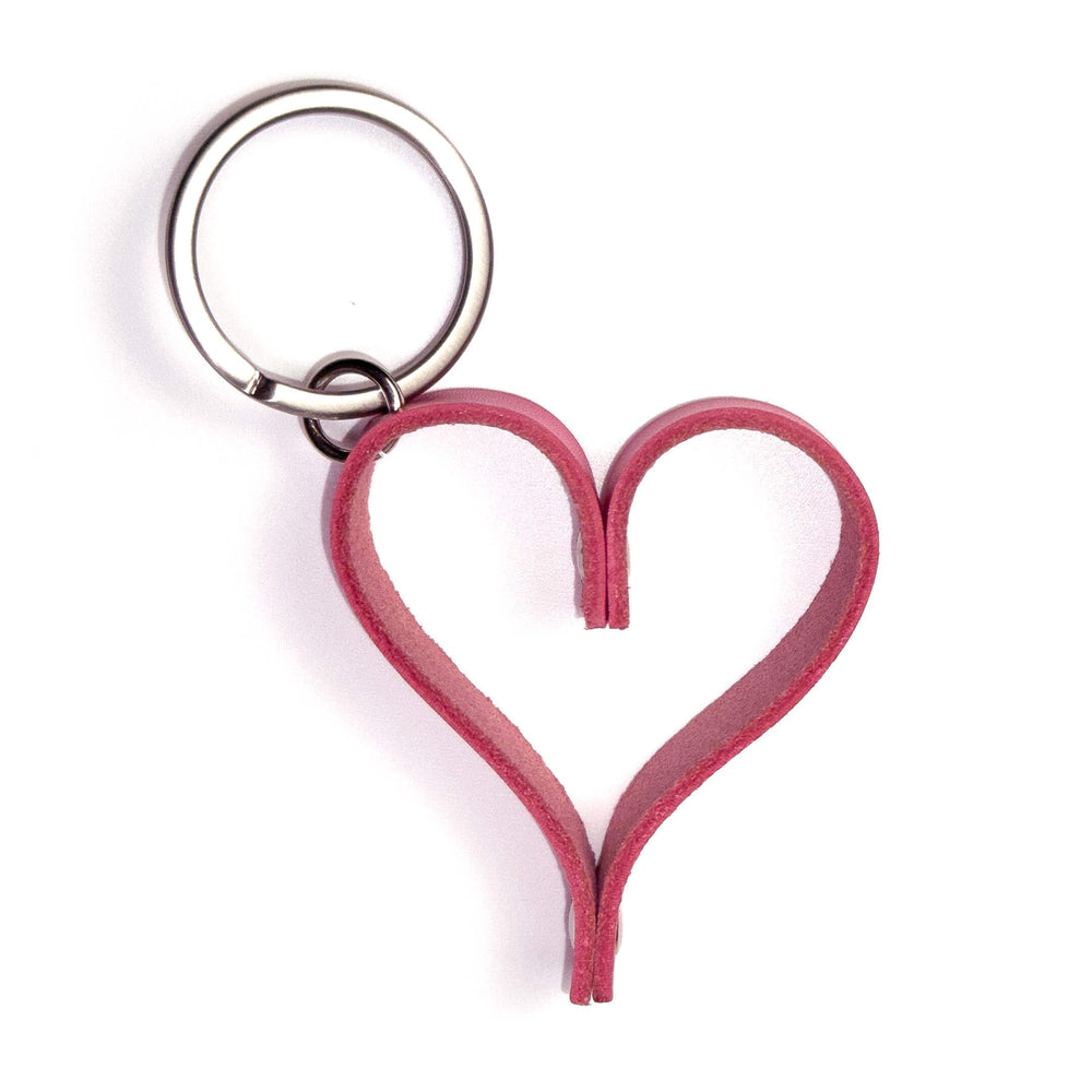 Gadget | Keyring in leather color red