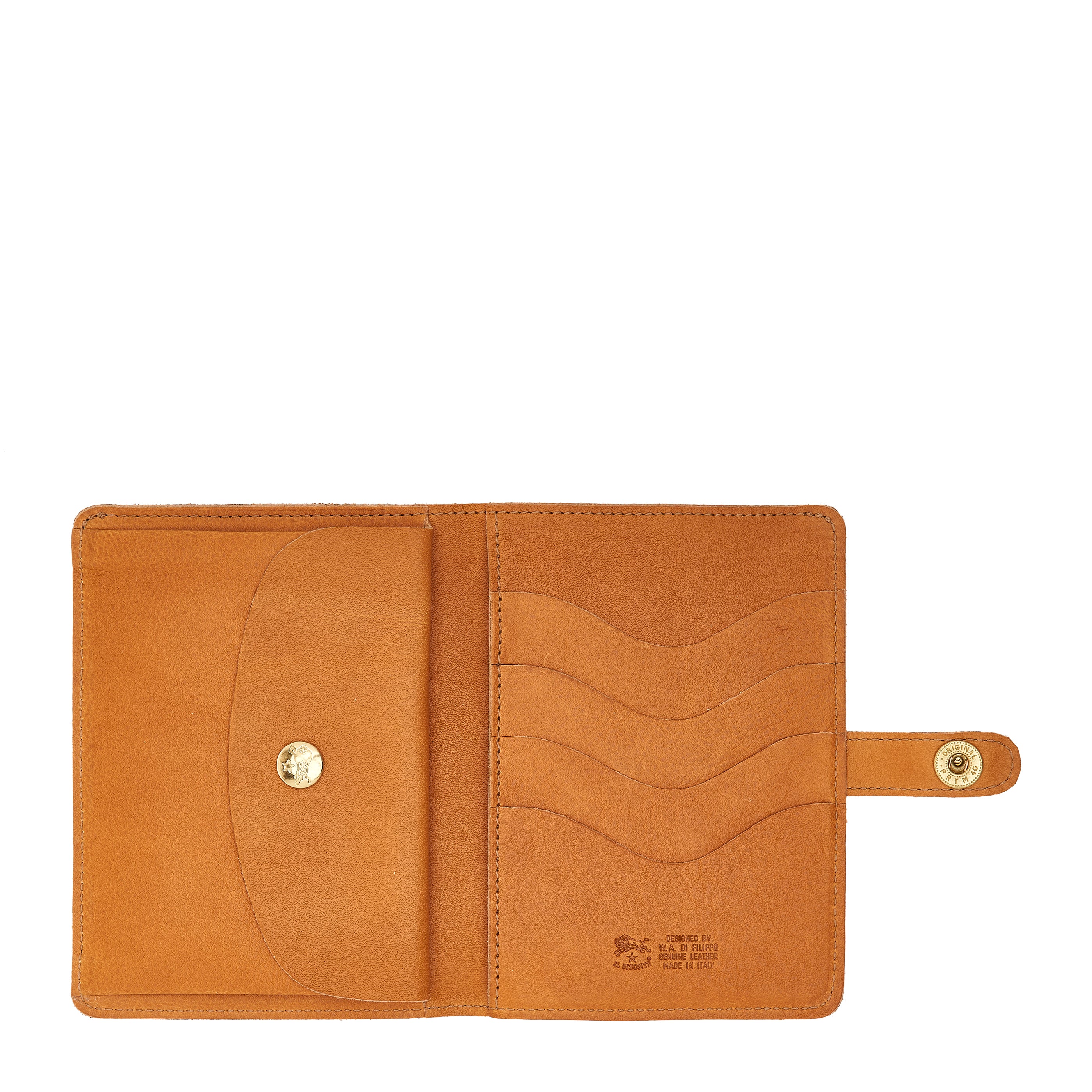 Women's wallet in vintage leather color natural