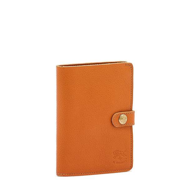 Women's wallet in calf leather color caramel