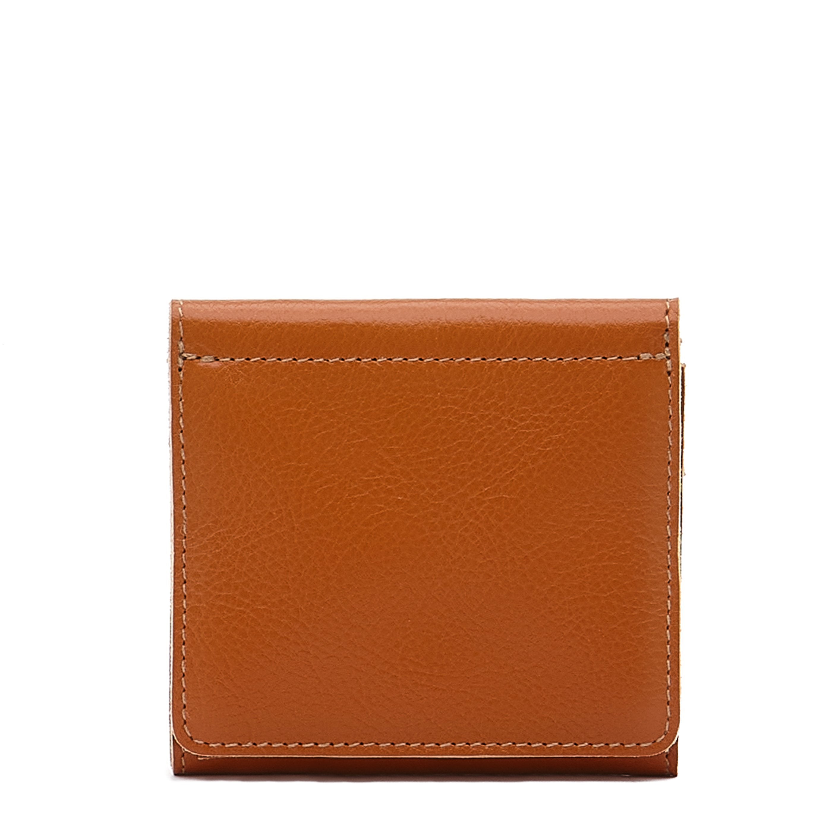 Wallet in calf leather color caramel